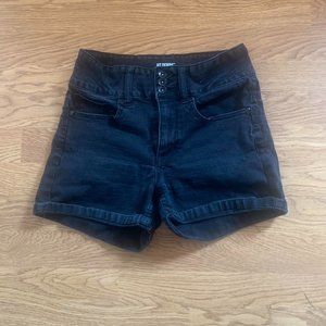 Black Jean Shorts